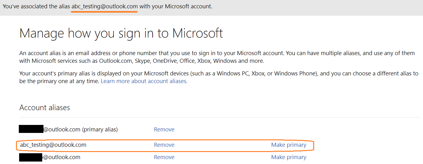 Manage how you sign in to Microsoft